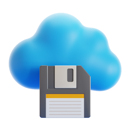 Cloud Storage  3D Icon