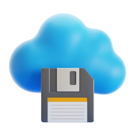 Cloud Storage  3D Icon