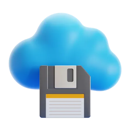 Cloud Storage  3D Icon