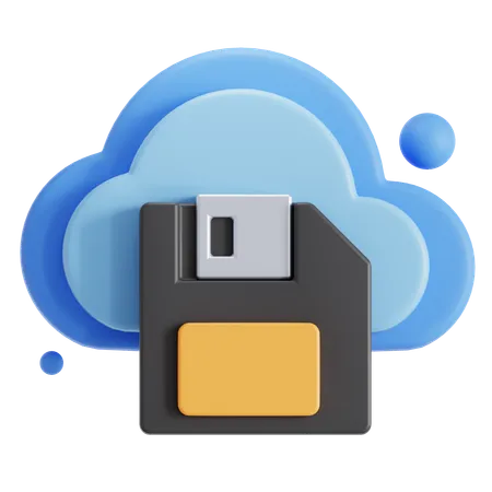 Cloud Storage  3D Icon