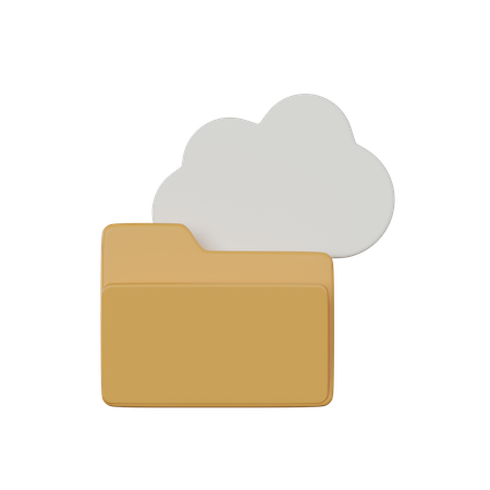 Cloud Storage  3D Icon