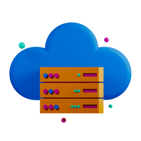 Cloud Storage  3D Icon