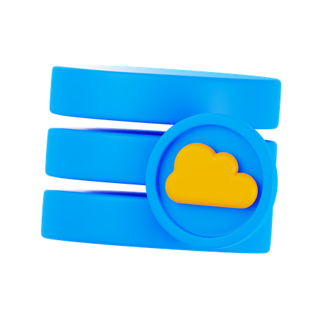 Cloud Storage  3D Icon