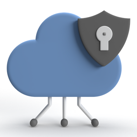 Cloud Storage  3D Icon