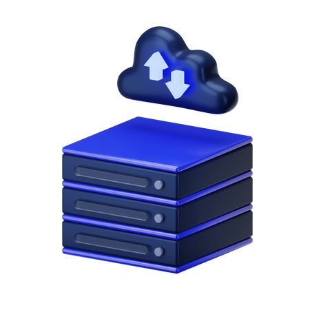 Cloud Storage  3D Icon
