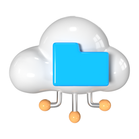 Cloud Storage  3D Icon