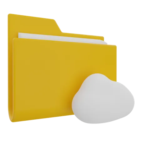 Cloud Storage  3D Illustration