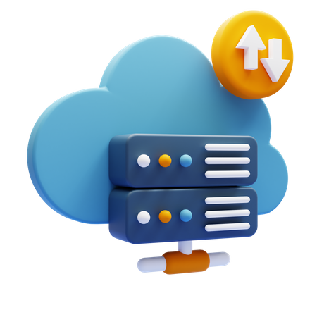 Cloud Storage 3D Illustration