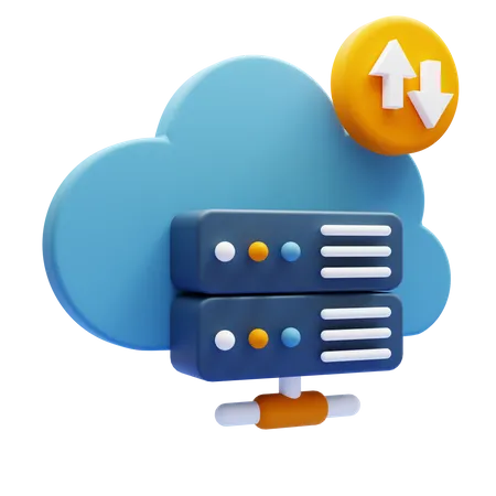 Cloud Storage 3D Icon
