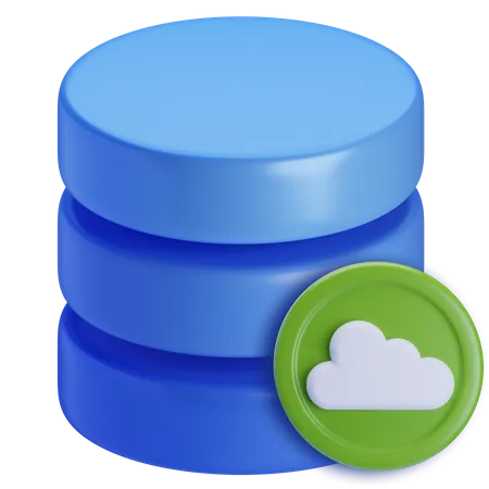 Cloud storage 3D Icon