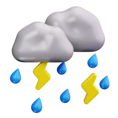 Cloud Storm  3D Icon