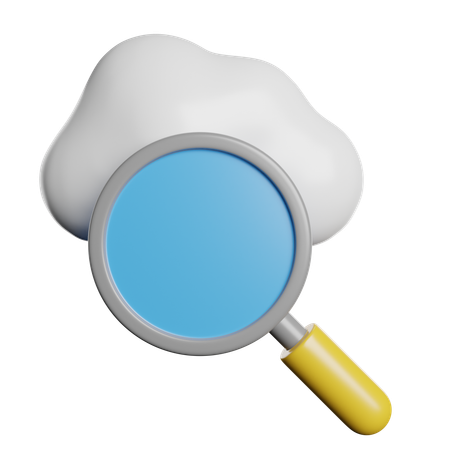 Cloud-Suche  3D Icon