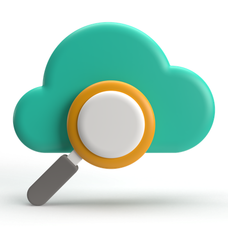 Cloud-Suche  3D Icon