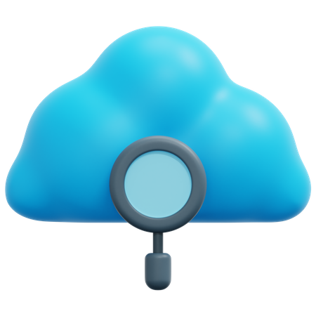 Cloud-Suche  3D Icon