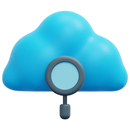 Cloud-Suche  3D Icon