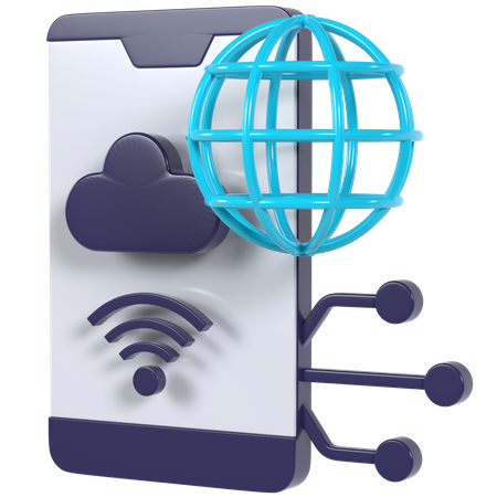 Cloud System  3D Icon