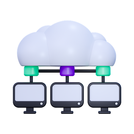 Cloud System  3D Icon