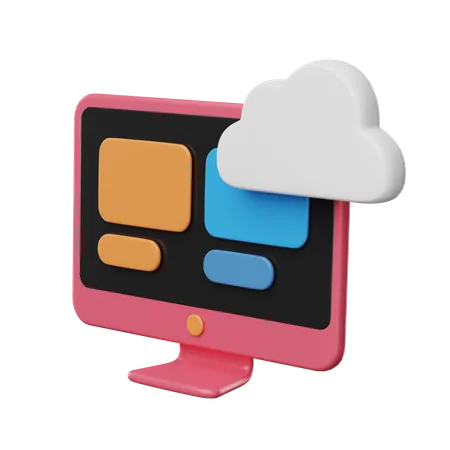 Cloud Task 3D Icon