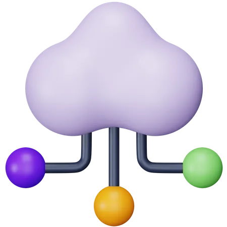 Cloud-Technologie  3D Icon