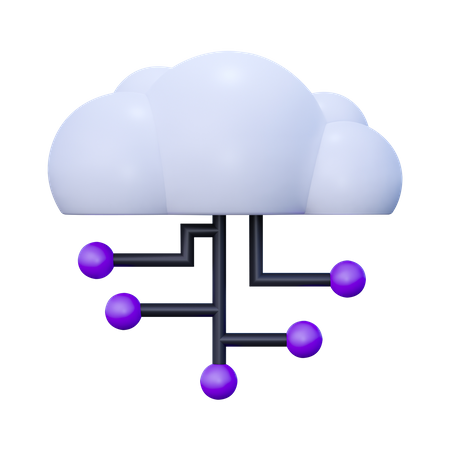 Cloud-Technologie  3D Icon
