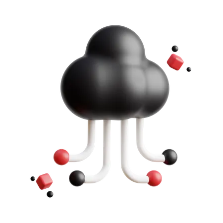 Cloud Technology Metaverse  3D Icon