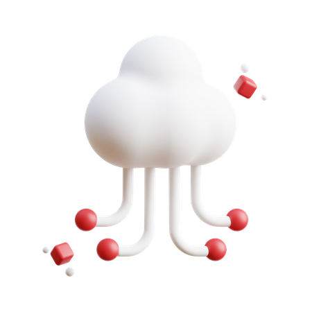 Cloud Technology Metaverse  3D Icon