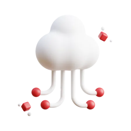 Cloud Technology Metaverse  3D Icon