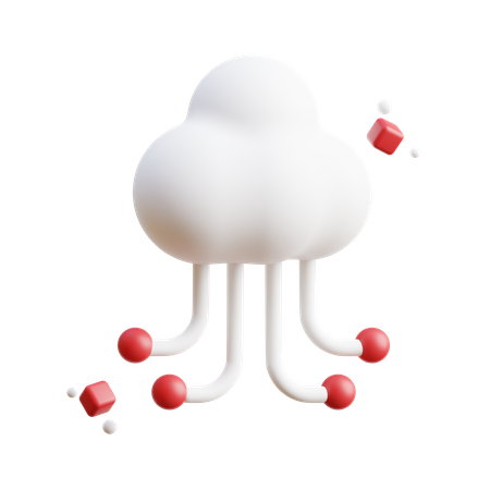 Cloud Technology Metaverse  3D Icon