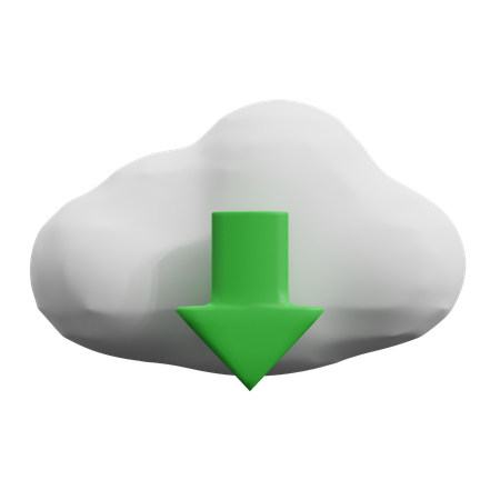 Téléchargement en nuage  3D Icon