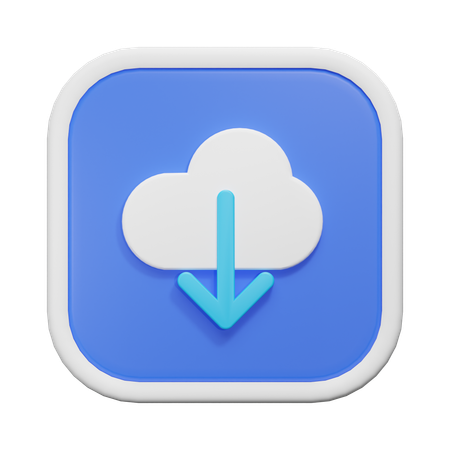 Téléchargement en nuage  3D Icon