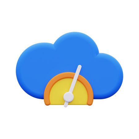 Cloud Testing  3D Icon