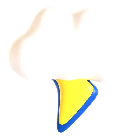 Cloud Thunder  3D Icon