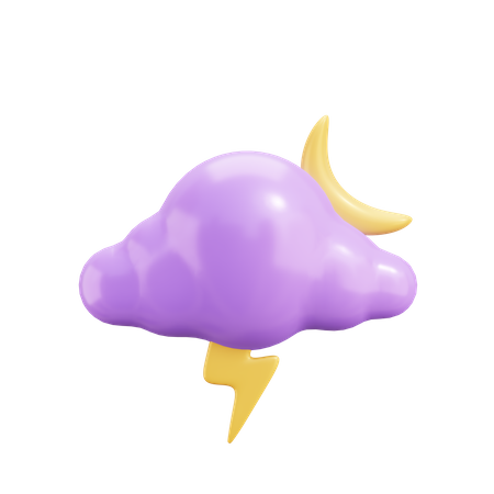 Cloud Thunder  3D Illustration