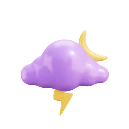 Cloud Thunder  3D Illustration