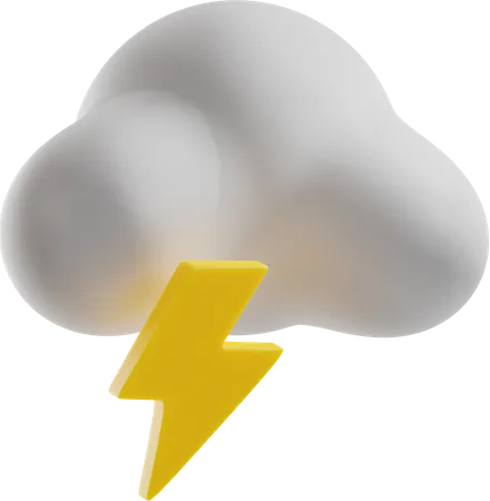 Cloud Thunder  3D Illustration