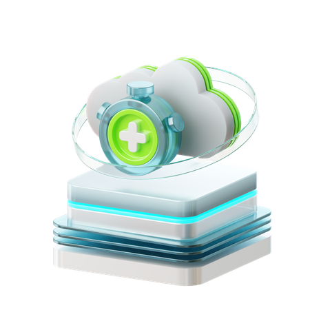 Minuterie de nuage  3D Icon