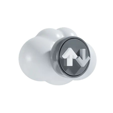 Cloud Transfer 3 D Icon 3D Icon