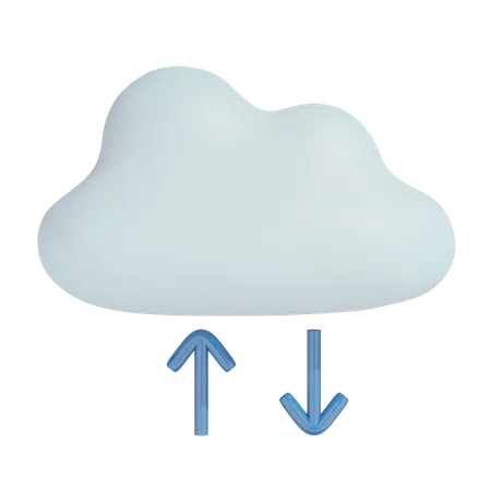 Cloud Transfer  3D Illustration