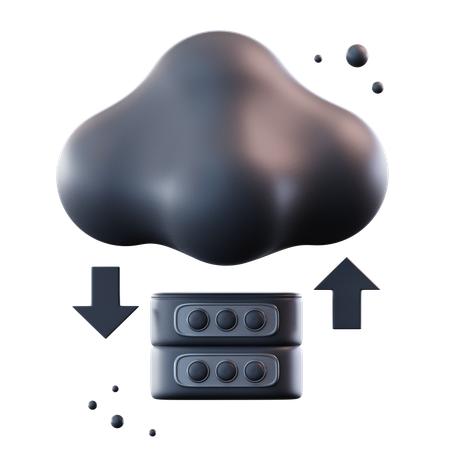 Cloud-Übertragung  3D Icon