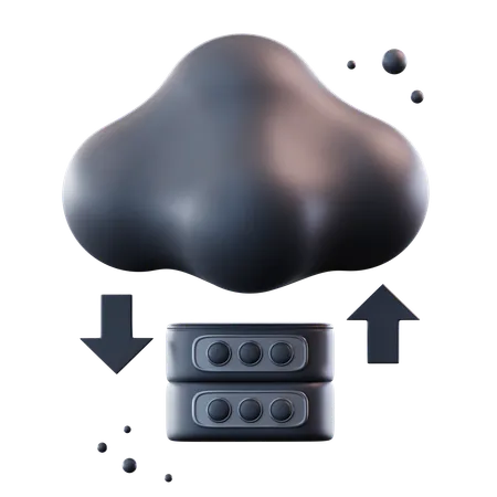 Cloud-Übertragung  3D Icon