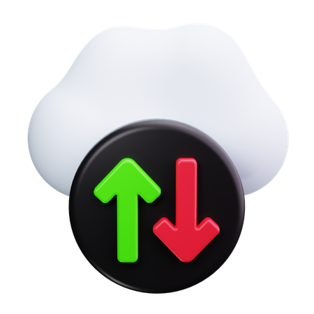 Cloud-Übertragung  3D Icon