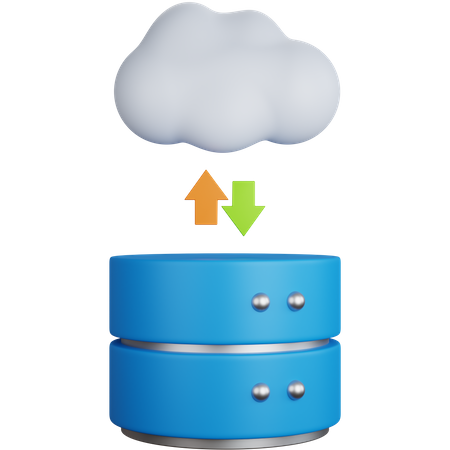 Cloud-Übertragung  3D Icon