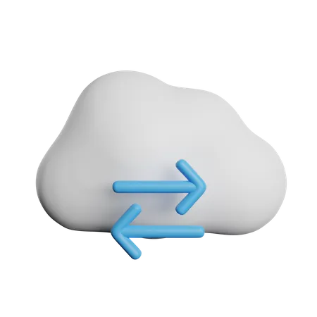 Cloud-Übertragung  3D Icon