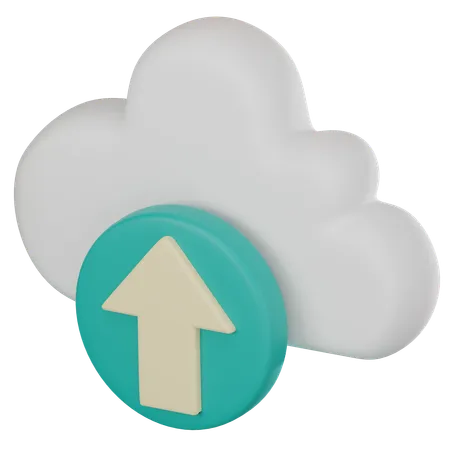 3 D Icon Portraying Data Upload In The Cloud Ideal For Illustrating Technology Data Transfer And Online Storage Concepts 3 D Render Illustration 3D Icon