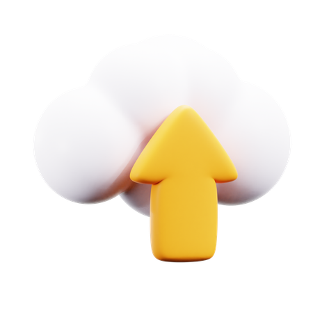 Cloud-Upload  3D Icon