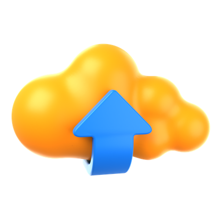 Cloud-Upload  3D Icon