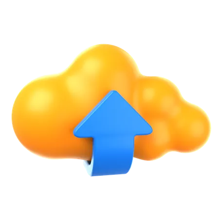 Cloud-Upload  3D Icon