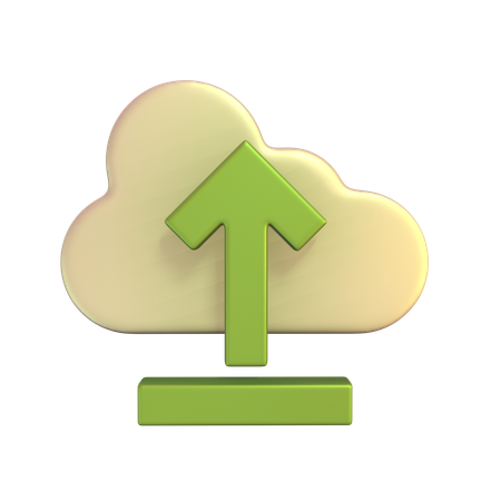 Cloud-Upload  3D Icon