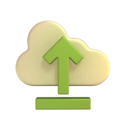 Cloud-Upload  3D Icon