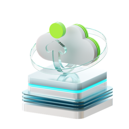Cloud Upload  3D Icon